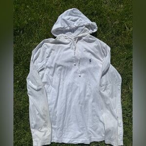 Polo by Ralph Lauren White Hooded Sweatshirt
